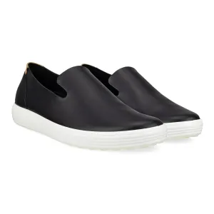 Women's Ecco Soft 7 Slip-On Color: Black/ Powder