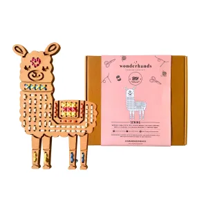 WonderHands Wooden Llama Sewing Kit