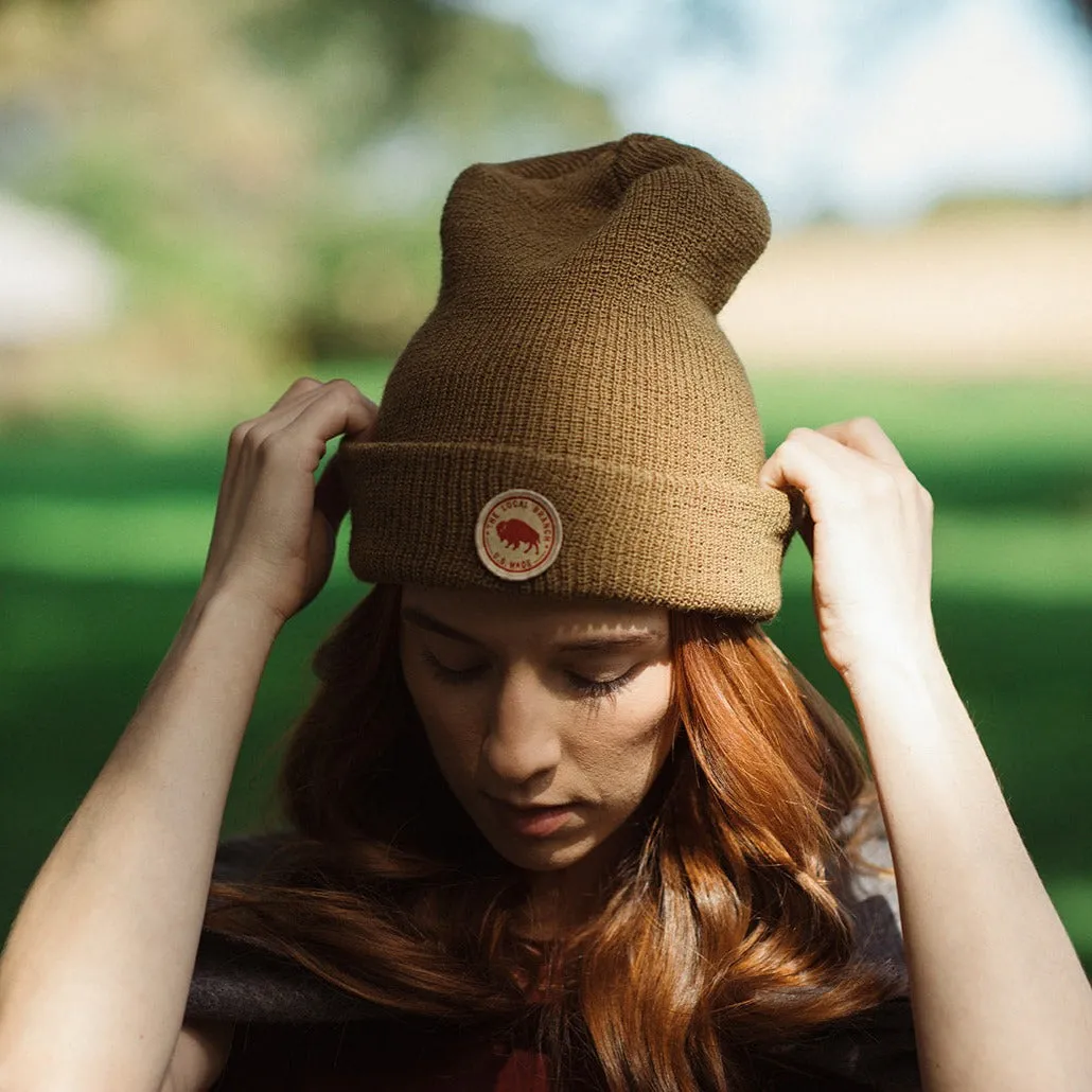 Wool Bison Beanie - USA Made