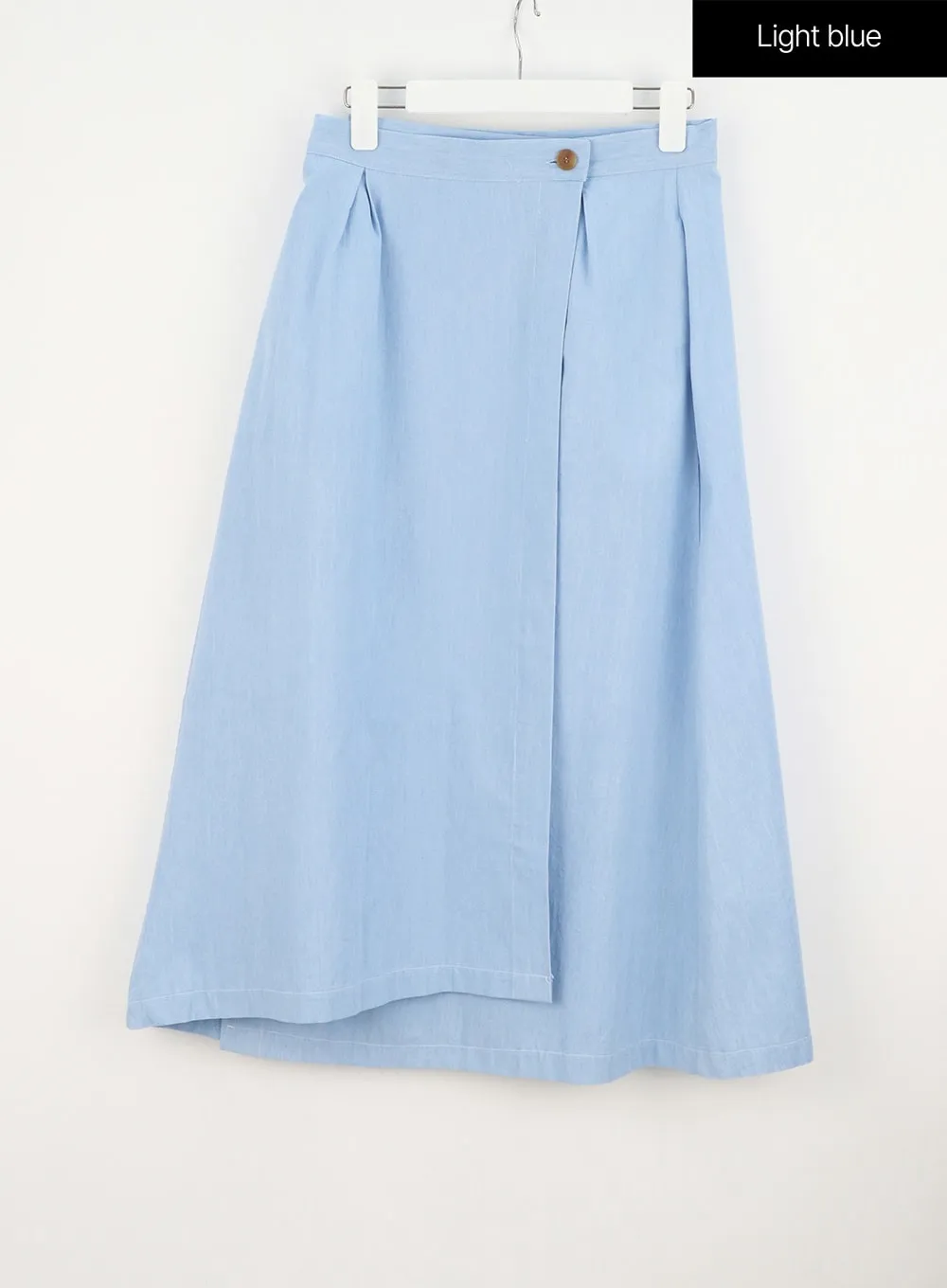 Wrapped Denim Maxi Skirt OY308