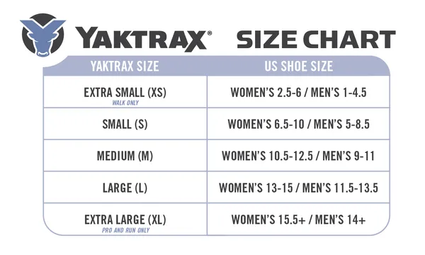 Yaktrax Spikes Ice Cleats