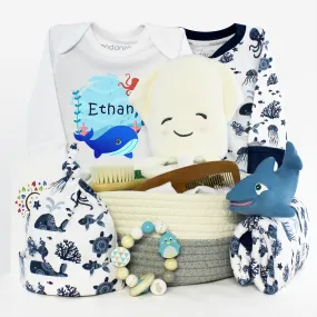 Zeronto Mom & Baby Gift Basket - Truly Majestic Deep Sea